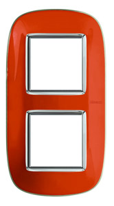 RAMKA OWALNA 2X2 MODUŁY LIQUID ORANGE AXOLUTE - HB4802/2DR - LEGRAND