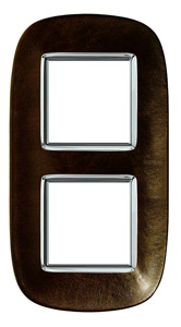 RAMKA OWALNA 2X2 MODUŁY COFFEE LEATHER AXOLUTE - HB4802/2SLS - LEGRAND