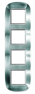 RAMKA OWALNA 4X2 MODUŁY BRUSHED STEEL AXOLUTE - HB4802/4ACS - LEGRAND