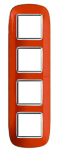 RAMKA OWALNA 4X2 MODUŁY LIQUID ORANGE AXOLUTE - HB4802/4DR - LEGRAND