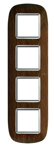 RAMKA OWALNA 4X2 MODUŁU WALNUT AXOLUTE  - hb4802/4lnc - LEGRAND