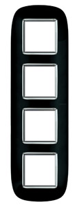 RAMKA OWALNA 4X2 MODUŁY SOLID BLACK AXOLUTE - HB4802/4NR - LEGRAND