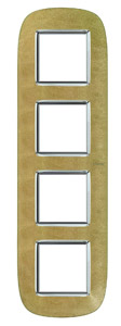 RAMKA OWALNA 4X2 MODUŁY SAND LEATHER AXOLUTE - HB4802/4SLC - LEGRAND