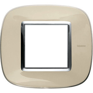 RAMKA OWALNA 2 MODUŁY LIQUID IVORY AXOLUTE - HB4802DA - LEGRAND