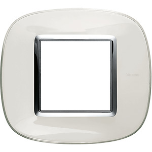 RAMKA OWALNA 2 MODUŁY LIQUID WHITE AXOLUTE - HB4802DB - LEGRAND