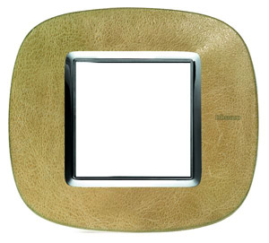 RAMKA OWALNA 2 MODUŁY SAND LEATHER AXOLUTE - HB4802SLC - LEGRAND