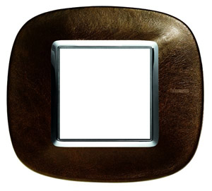 RAMKA OWALNA 2 MODUŁY COFFEE LEATHER AXOLUTE - HB4802SLS - LEGRAND
