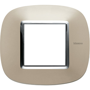RAMKA OWALNA 2 MODUŁY LIGHT TITANIUM AXOLUTE - HB4802TC - LEGRAND