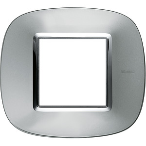 RAMKA OWALNA 2 MODUŁY AXOLUTE ALUMINIUM AXOLUTE - HB4802XC - LEGRAND