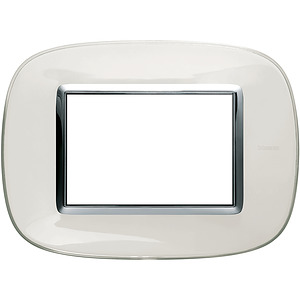 RAMKA OWALNA 3 MODUŁY LIQUID WHITE AXOLUTE - HB4803DB - LEGRAND