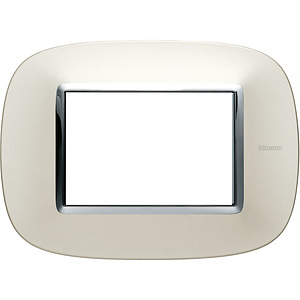 RAMKA OWALNA 3 MODUŁY SILVER AXOLUTE  - HB4803SAN - LEGRAND