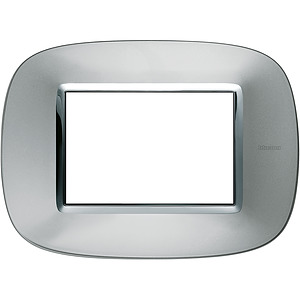 RAMKA OWALNA 3 MODUŁY AXOLUTE ALUMINIUM AXOLUTE - HB4803XC - LEGRAND