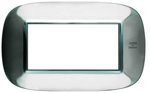 RAMKA OWALNA 4 MODUŁY SHINY ALESSI STEEL AXOLUTE - HB4804AXL - LEGRAND