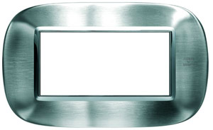 RAMKA OWALNA 4 MODUŁY BRUSHED ALESSI STEEL AXOLUTE - HB4804AXS - LEGRAND