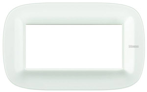 RAMKA OWALNA 4 MODUŁY CORIAN GLACIER WHITE AXOLUTE - HB4804CGW - LEGRAND