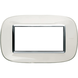 RAMKA OWALNA 4 MODUŁY LIQUID WHITE AXOLUTE - HB4804DB - LEGRAND