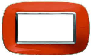 RAMKA OWALNA 4 MODUŁY LIQUID ORANGE AXOLUTE - HB4804DR - LEGRAND