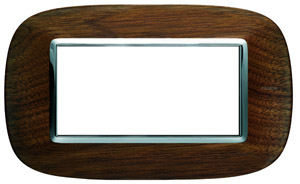 RAMKA OWALNA 4 MODUŁY WALNUT AXOLUTE - HB4804LNC - LEGRAND