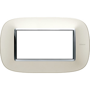 RAMKA OWALNA 4 MODUŁY SILVER AXOLUTE  - HB4804SAN - LEGRAND