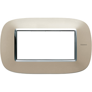 RAMKA OWALNA 4 MODUŁY LIGHT TITANIUM AXOLUTE - HB4804TC - LEGRAND