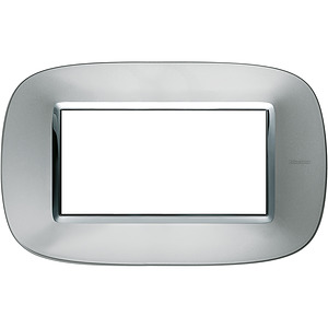 RAMKA OWALNA 4 MODUŁY AXOLUTE ALUMINIUM AXOLUTE - HB4804XC - LEGRAND