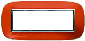 RAMKA OWALNA 6 MODUŁÓW LIQUID ORANGE AXOLUTE - HB4806DR - LEGRAND