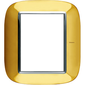 RAMKA OWALNA 3+3 MODUŁY SHINY GOLD AXOLUTE - HB4826OR - LEGRAND