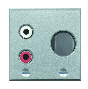 INTERFEJS RCA 2M ALUMINIUM AXOLUTE MYHOME+J20299J20J20287:J20454 - HC4560 - LEGRAND