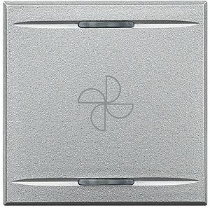KLAWISZ ''WENTYLATOR'' 2 MODUŁY ALUMINIUM AXOLUTE MYHOME  - HC4911/2BC - LEGRAND