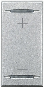 KLAWISZ ŚCIEMNIACZA "+/-" 1 MODUŁ ALU AXOLUTE - HC4911AD - LEGRAND