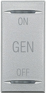 KLAWISZ ''ON-OFF-GEN'' 1 MODUŁ ALUMINIUM AXOLUTE MYHOME  - HC4911AF - LEGRAND