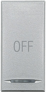 KLAWISZ ''OFF'' 1 MODUŁ ALUMINIUM AXOLUTE MYHOME  - HC4915AA - LEGRAND