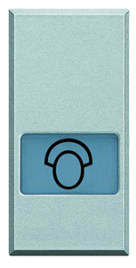 KLAWISZ "PIELĘGNIARKA" 1 MODUŁ ALUMINIUM AXOLUTE - HC4921LQ - LEGRAND