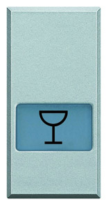 KLAWISZ "OBSŁUGA" 1 MODUŁ ALUMINIUM AXOLUTE - HC4921LR - LEGRAND