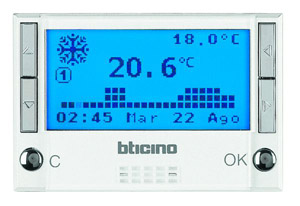 CENTRALKA/CHRONOTERMOSTAT 3M BIAŁA AXOLUTE MYHOME - HD4695 - LEGRAND