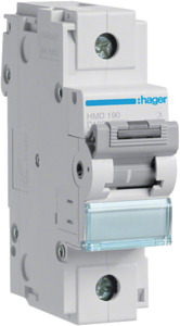WYŁĄCZNIK NADPRĄDOWY D 100A 1-POLOWY CHARAKTERYSTYKA D MCB  - HMD190 - HAGER - BERKER