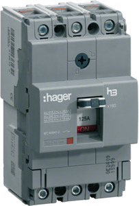 WYŁĄCZNIK MOCY X160 3-POLOWY 40KA 160A - HNA160H - HAGER - BERKER