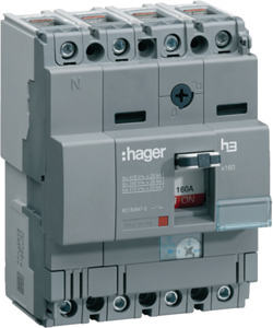 WYŁĄCZNIK MOCY X160 4-POLOWY 40KA 160A - HNA161H - HAGER - BERKER