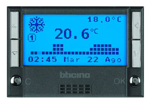 CENTRALKA/CHRONOTERMOSTAT 3M ANTRACYT AXOLUTE MYHOME - HS4695 - LEGRAND