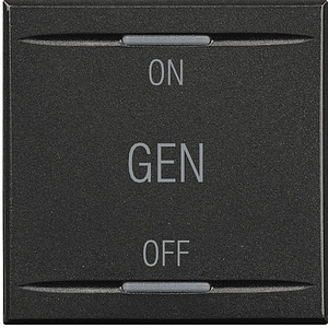 KLAWISZ ''ON-OFF-GEN'' 2 MODUŁY ANTRACYT AXOLUTE MYHOME - HS4911/2AF - LEGRAND