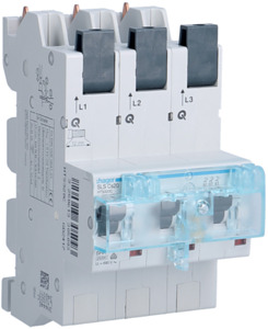 WYŁĄCZNIK SELEKTYWNY SLS 20A 3-POLOWY CHARAKTERYSTYKA CS SZYNY 40MM UNIVERS NHC -12X5/10MM UNIVERS NHC  - HTS320C - HAGER - BERKER