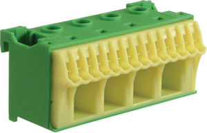BLOK SAMOZACISKÓW OCHRONNY ZIELONY 4X16 + 14X4 MM UNIVERS NHC 2 SZEROKOŚĆ 75MM UNIVERS NHC QUICK CONNECT - KN18E - HAGER - BERKER