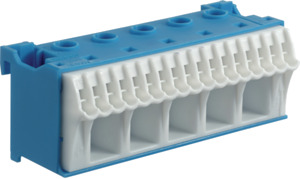 BLOK SAMOZACISKÓW NEUTRALNY NIEBIESKI 22 PRZYŁĄCZA SZER.90MM QUICK CONNECT - KN22N - HAGER - BERKER