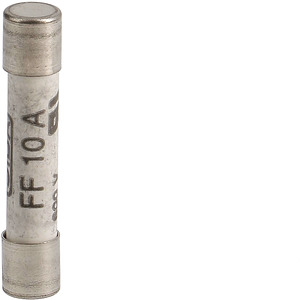 WKŁADKA BEZPIECZNIKOWA SZKLANA 10A 6.3X32MM CHARAKTERYSTYKA GF ULTRASZYBKA - L6332FF10-000 - HAGER - BERKER