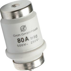 WKŁADKA BEZPIECZNIKOWA 80A 34X56MM CHARAKTERYSTYKA GG ZWŁOCZNA - LDTIV080 - HAGER - BERKER