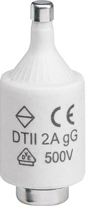 WKŁADKA BEZPIECZNIKOWA 2A BIWTZ CHARAKTERYSTYKA GG ZWŁOCZNA 22X50MM DTII/E27  - LE2702 - HAGER - BERKER