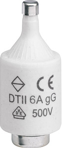 WKŁADKA BEZPIECZNIKOWA 6A BIWTZ CHARAKTERYSTYKA GG ZWŁOCZNA 22X50MM DTII/E27  - LE2706 - HAGER - BERKER