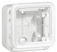 PUSZKA POJEDYNCZA ANTYBAKTERYJNA BIAŁA PLEXO IP55  - 070741 - LEGRAND