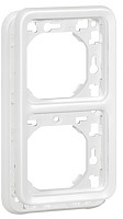 UCHWYT PODWÓJNY PIONOWY ANTYBAKTERYJNY BIAŁY PLEXO IP55  - 070749 - LEGRAND