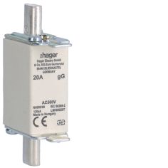 WKŁADKA BEZPIECZNIKOWA NH000 20A TYP AC CHARAKTERYSTYKA GG ZWŁOCZNA - LNH00020T - HAGER - BERKER